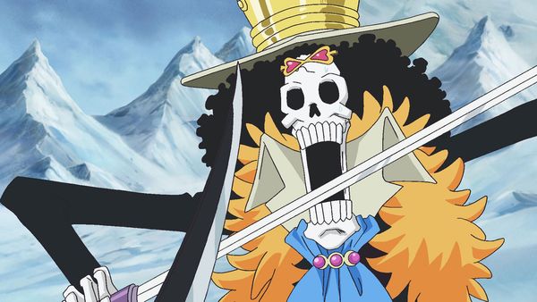 One Piece - Punk Hazard Saga - Un duelo de esgrima. Brook contra el misterioso torso samurái