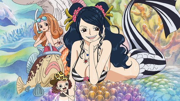 One Piece - Fishman Island Saga - Llegada a la Isla Gyojin. Las hermosas sirenas.