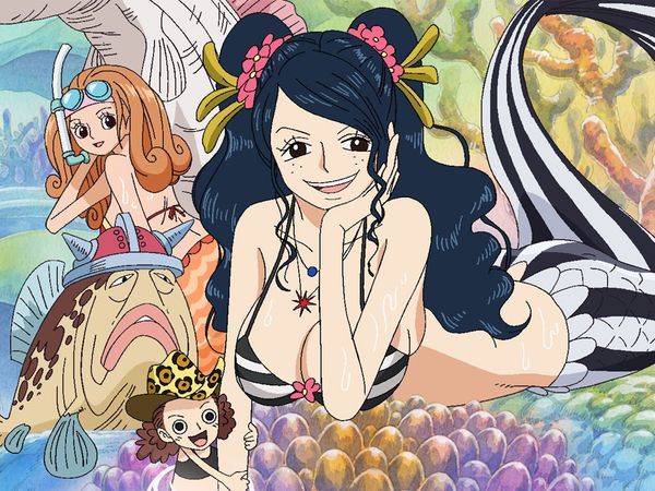 One Piece - Fishman Island Saga - Llegada a la Isla Gyojin. Las hermosas sirenas.