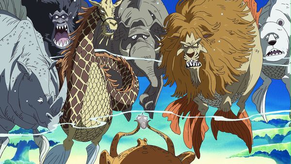 One Piece - Fishman Island Saga - ¡Una erupción volcánica submarina! A la deriva hacia la Isla Gyojin.