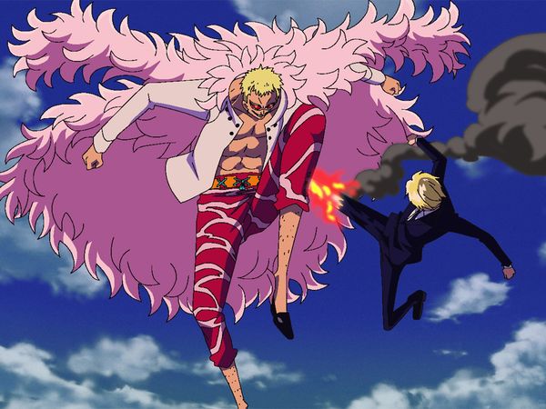 One Piece - Dressrosa Saga - ¡Una gran batalla! ¡Sanji contra Doflamingo!