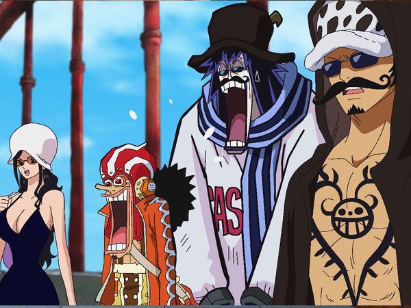 One Piece - Dressrosa Saga - ¡El ataque de los Peces Peleadores! ¡Cruzando el mortal puente de acero!
