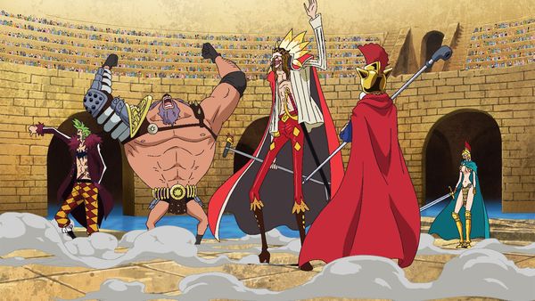 One Piece - Dressrosa Saga - Arranca la final. Llega el héroe, Diamante