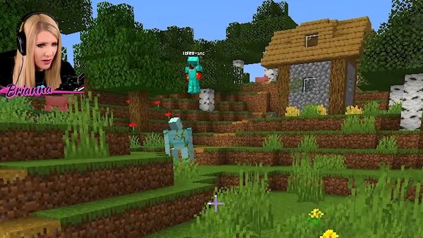 Brianna Playz - Ways to Prank PrestonPlayz with Diamonds! / Tiny Minecraft House Battle vs PrestonPlayz!