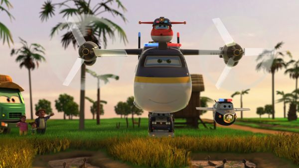 Super Wings - Duck Drama / Cosmic Slam Dunk