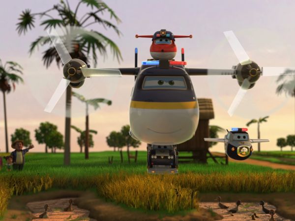 Super Wings - Duck Drama / Cosmic Slam Dunk