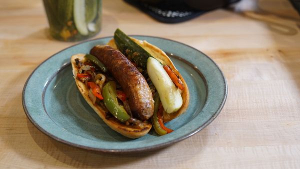 Simply Ming - Sausage and Peppers