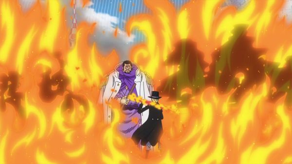 One Piece - A Big Collision! Chief of Staff - Sabo vs. Admiral Fujitora!