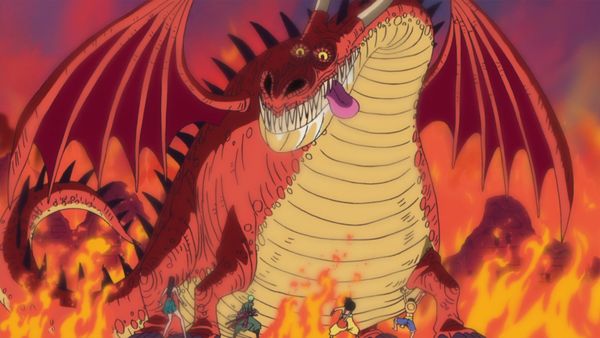 One Piece - A Battle in the Heat! Luffy vs. the Giant Dragon!