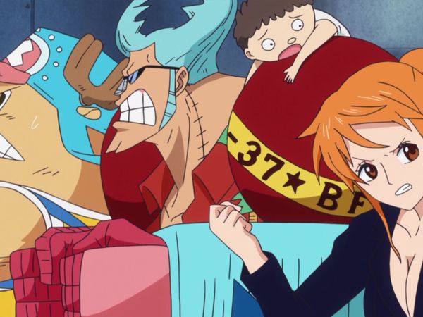One Piece - In a Real Pinch! Luffy Sinks into the Ice-Cold Lake!