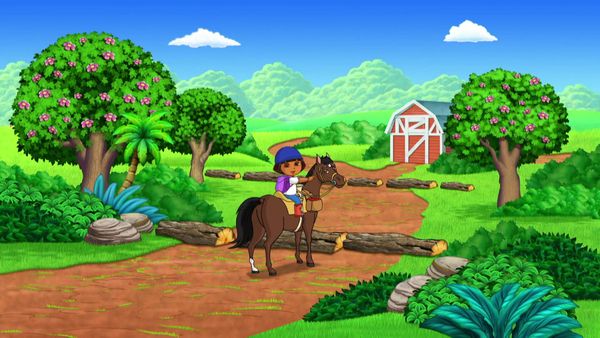 Dora l'exploratrice - Dora et Sparky, le cheval.