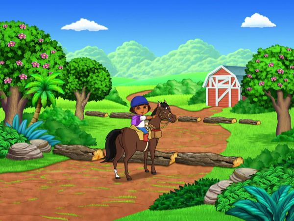 Dora l'exploratrice - Dora et Sparky, le cheval.