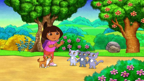 Dora l'exploratrice - Les Moufles des trois p'tits chats.