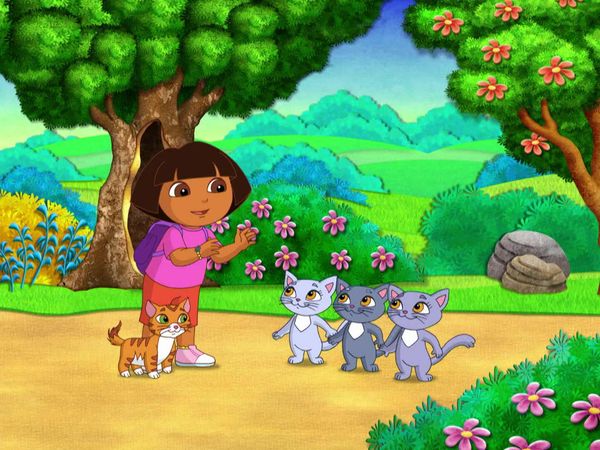 Dora l'exploratrice - Les Moufles des trois p'tits chats.