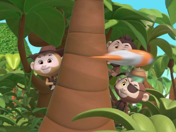 Top Wing - Bandidos de bananas voladores/La cita de juegos de Penny