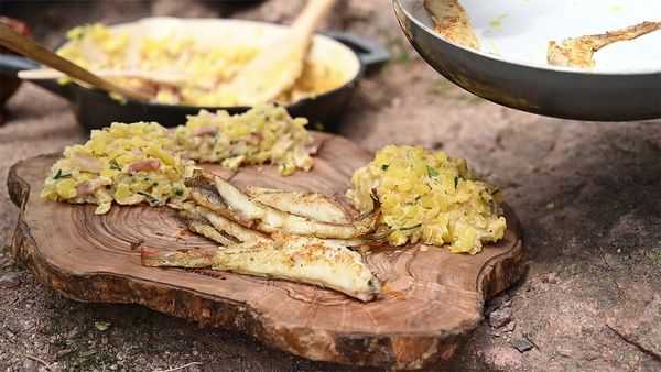 Cook out - draußen auf´kocht! DE - Schwarzwälder Barschknusperli mit Rösti