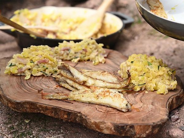 Cook out - draußen auf´kocht! DE - Schwarzwälder Barschknusperli mit Rösti