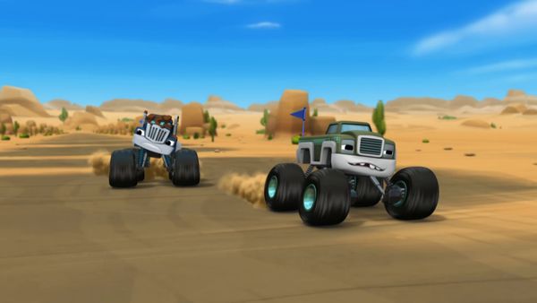 Blaze e os Monster Machines - O desafio das equipes de carros
