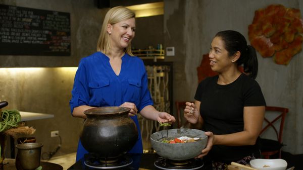 Inspired With Anna Olson - Cooking with Chef Margarita Fores in Manila