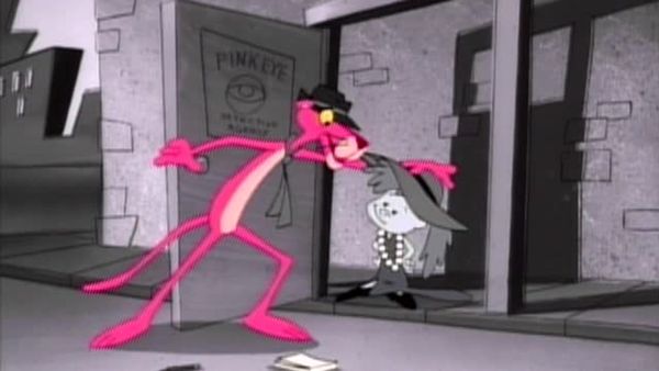 THE NEW PINK PANTHER SHOW - Black & White & Pink All Over/Beach Blanket Pinky