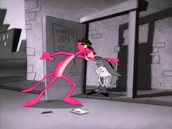 THE NEW PINK PANTHER SHOW - Black & White & Pink All Over/Beach Blanket Pinky