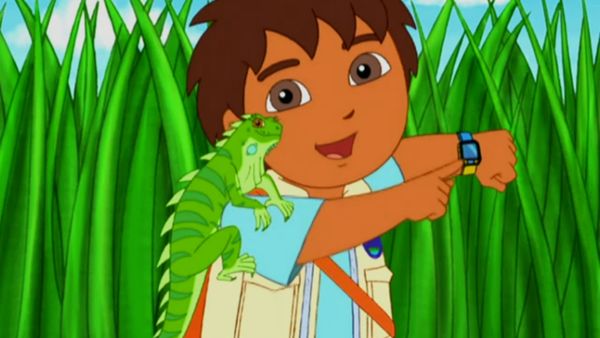 Go Diego Go LT - Iguana Verde ayuda al Abuelito a plantar un árbol de fresas