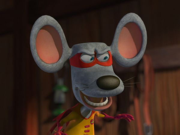 Back at the Barnyard - Cowman and Ratboy. Cow's Best Friend
