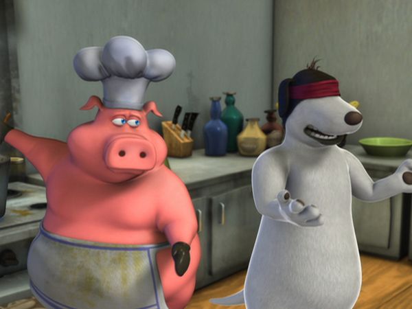 Back at the Barnyard - Chez Pig. The Right Cow