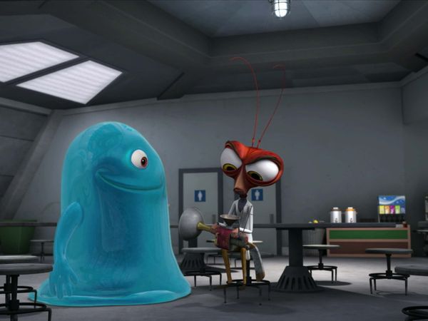 Monsters vs. Aliens CA - You Can't Breathe in a Diner... In Space!/Race to the End...Zone!