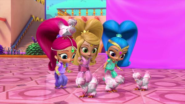 Shimmer and Shine CA - Sneaky Squeaky Chicken/Adara's Bracelets