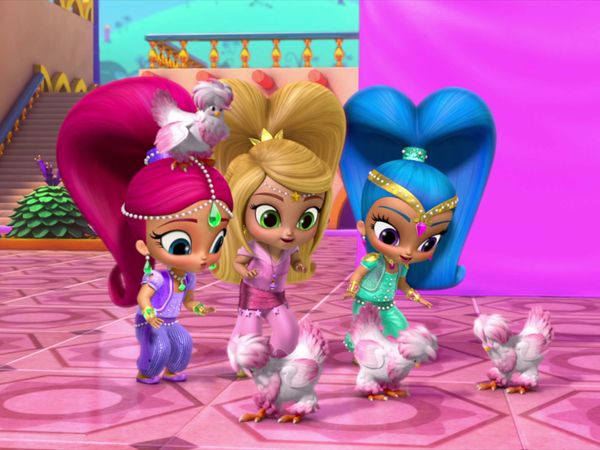 Shimmer and Shine CA - Sneaky Squeaky Chicken/Adara's Bracelets
