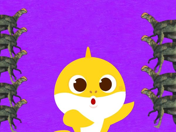 Aprenda Números com o Bebê Tubarão - Bebê Tubarão Dinossauros com Números