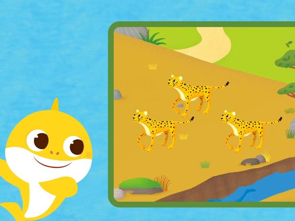 Aprenda Números com o Bebê Tubarão - Bebê Tubarão Animais com Números