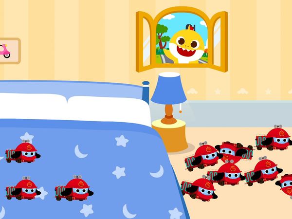 Aprenda Números com o Bebê Tubarão - Bebê Tubarão Dez na Cama