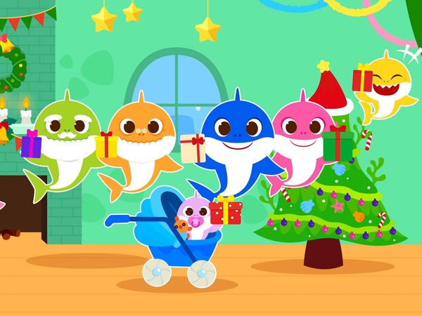 Canciones Felices del Mes - Cuentos de Navidad de Tiburón Bebé