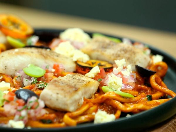 Studio Cocina- AlacocinaTv - Ceviche - Leche de Togre / Fideos en reducción de Chupe