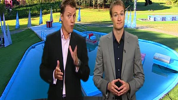 Wipeout Australia - World's Strongest Dwarf, David Clarke and Gentle Giant, Tim Watts