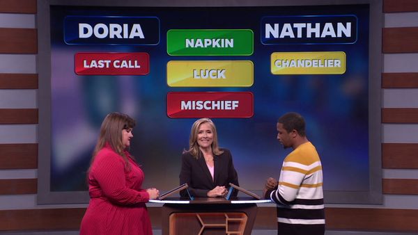 25 Words or Less - Mary McCormack and Chris Noth vs. Melissa Peterman and Gabrielle Ruiz