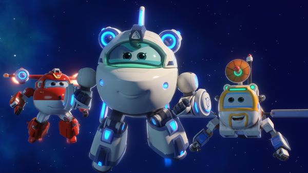 Super Wings - Where Do You Go For a UFO / Floating Fruit Fun