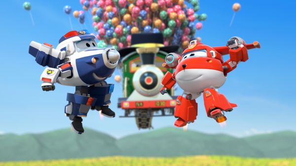 Super Wings - Balloon Train / Dolphin Dilemma