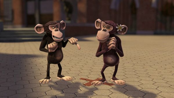The Penguins of Madagascar LT - Galleta del infortunio / Amor de simio