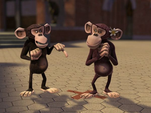 The Penguins of Madagascar LT - Galleta del infortunio / Amor de simio