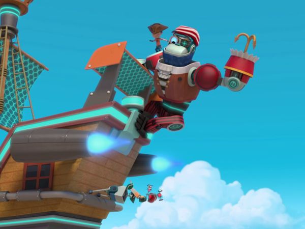 Rusty Rivets - Os macacos piratas voadores / O dia da entrega