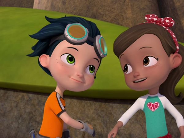 Rusty Rivets - Robôssauro do Frankie / Mega empilhadeira do Rusty