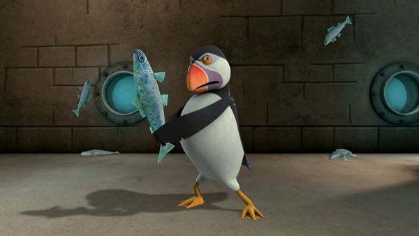 Os Pinguins de Madagascar - O pinguim fica na foto / O papagaio do mar
