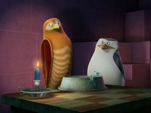 Os Pinguins de Madagascar - Cabeça de cobra / O falcão e a fraude