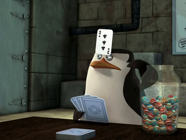 Os Pinguins de Madagascar - O pote de bolinhas de gude / Boa noite e bom Chuck