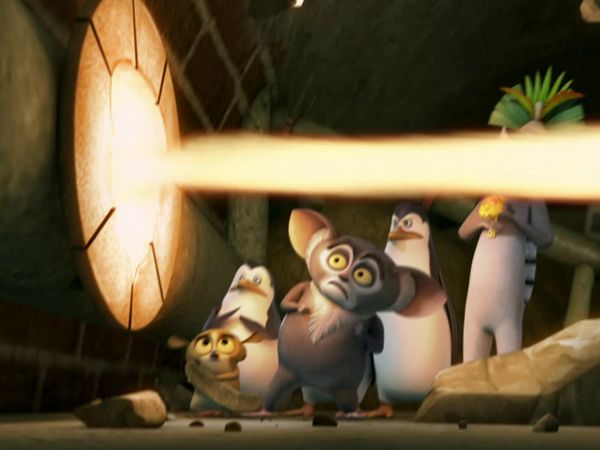 Os Pinguins de Madagascar - O tesouro perdido do esquilo dourado