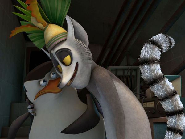 Os Pinguins de Madagascar - Sussurros e golpes / Pincel perigoso