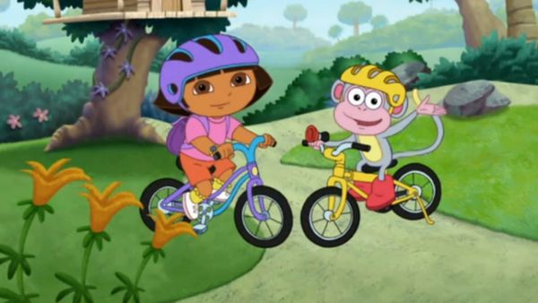 Dora, a Aventureira - A Primeira Bicicleta do Botas